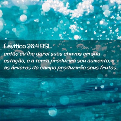 Picture 02 - Levítico 26:4 BSL - então eu lhe darei suas chuvas em sua estação, - Bible Verse Picture