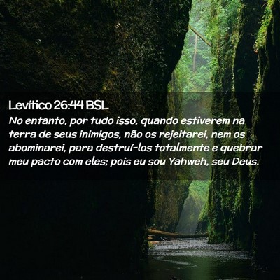 Picture 02 - Levítico 26:44 BSL - No entanto, por tudo isso, quando estiverem na - Bible Verse Picture