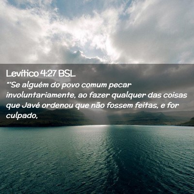 Picture 02 - Levítico 4:27 BSL - “'Se alguém do povo comum pecar - Bible Verse Picture