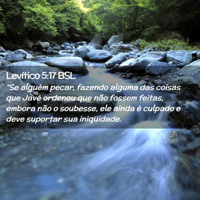 Picture 02 - Levítico 5:17 BSL - “Se alguém pecar, fazendo alguma das coisas - Bible Verse Picture
