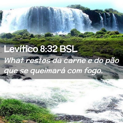 Picture 02 - Levítico 8:32 BSL - What restos da carne e do pão que se queimará - Bible Verse Picture