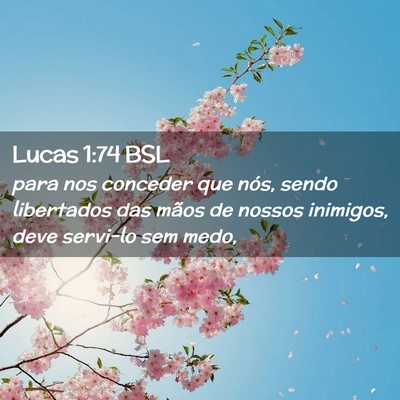 Picture 02 - Lucas 1:74 BSL - para nos conceder que nós, sendo libertados das - Bible Verse Picture