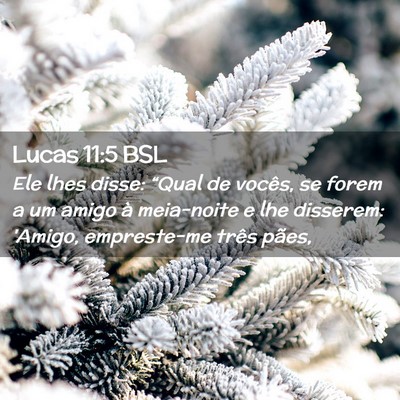 Picture 02 - Lucas 11:5 BSL - Ele lhes disse: “Qual de vocês, se forem a um - Bible Verse Picture