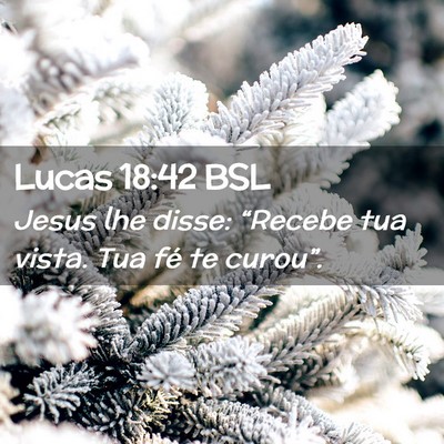 Picture 02 - Lucas 18:42 BSL - Jesus lhe disse: “Recebe tua vista. Tua fé te - Bible Verse Picture