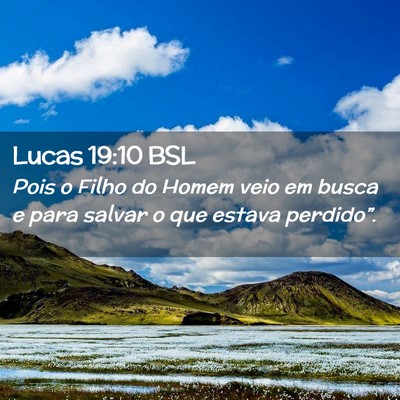 Picture 02 - Lucas 19:10 BSL - Pois o Filho do Homem veio em busca e para salvar - Bible Verse Picture