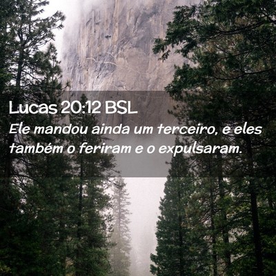 Picture 02 - Lucas 20:12 BSL - Ele mandou ainda um terceiro, e eles também o - Bible Verse Picture
