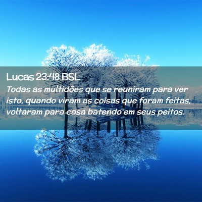Picture 02 - Lucas 23:48 BSL - Todas as multidões que se reuniram para ver - Bible Verse Picture