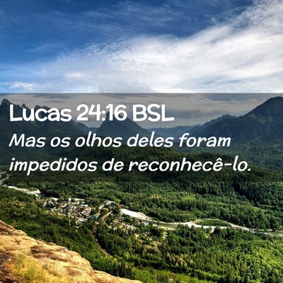Picture 02 - Lucas 24:16 BSL - Mas os olhos deles foram impedidos de - Bible Verse Picture