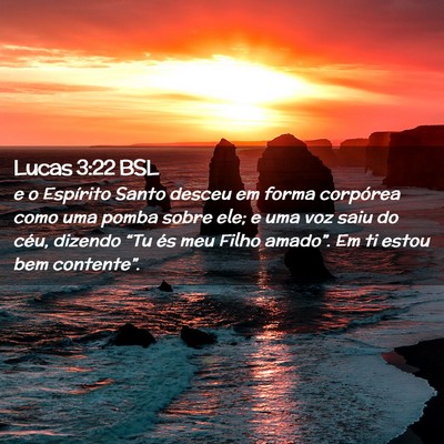 Picture 02 - Lucas 3:22 BSL - e o Espírito Santo desceu em forma corpórea - Bible Verse Picture