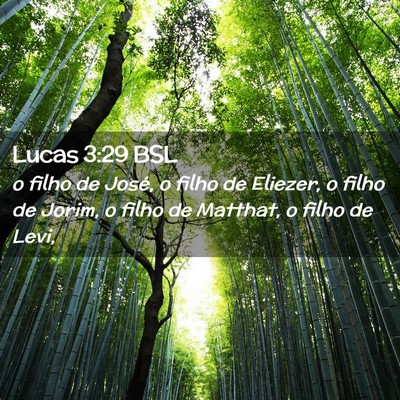 Picture 02 - Lucas 3:29 BSL - o filho de José, o filho de Eliezer, o filho de - Bible Verse Picture