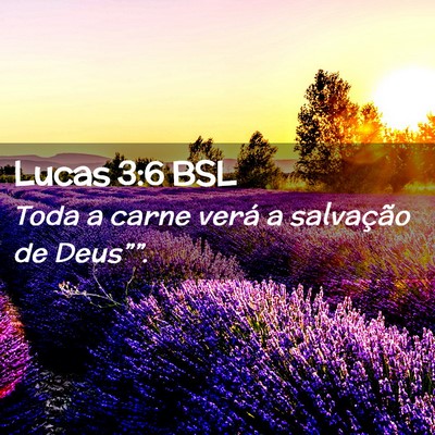 Picture 02 - Lucas 3:6 BSL - Toda a carne verá a salvação de - Bible Verse Picture