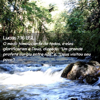 Picture 02 - Lucas 7:16 BSL - O medo tomou conta de todos, e eles glorificaram - Bible Verse Picture