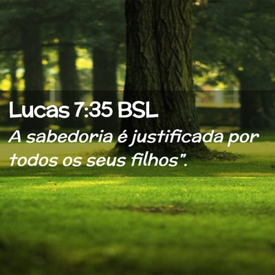 Picture 02 - Lucas 7:35 BSL - A sabedoria é justificada por todos os seus - Bible Verse Picture