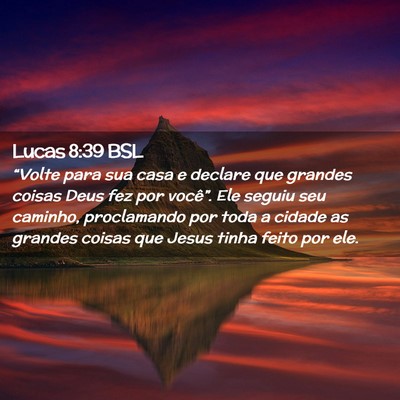 Picture 02 - Lucas 8:39 BSL - “Volte para sua casa e declare que grandes - Bible Verse Picture