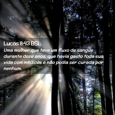 Picture 02 - Lucas 8:43 BSL - Uma mulher que teve um fluxo de sangue durante - Bible Verse Picture