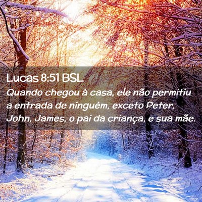 Picture 02 - Lucas 8:51 BSL - Quando chegou à casa, ele não permitiu a - Bible Verse Picture