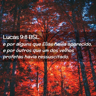 Picture 02 - Lucas 9:8 BSL - e por alguns que Elias havia aparecido, e por - Bible Verse Picture