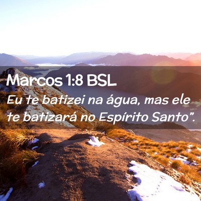 Picture 02 - Marcos 1:8 BSL - Eu te batizei na água, mas ele te batizará no - Bible Verse Picture