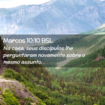 Picture 02 - Marcos 10:10 BSL - Na casa, seus discípulos lhe perguntaram - Bible Verse Picture