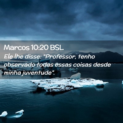 Picture 02 - Marcos 10:20 BSL - Ele lhe disse: “Professor, tenho observado - Bible Verse Picture