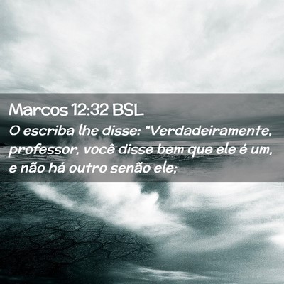 Picture 02 - Marcos 12:32 BSL - O escriba lhe disse: “Verdadeiramente, - Bible Verse Picture
