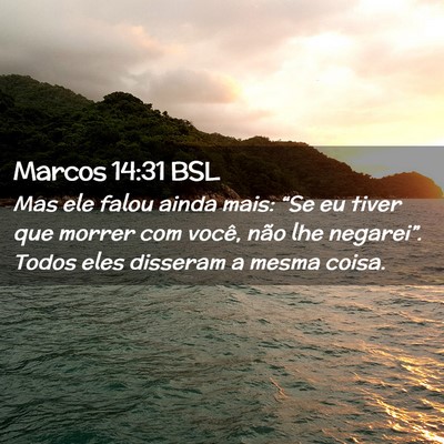 Picture 02 - Marcos 14:31 BSL - Mas ele falou ainda mais: “Se eu tiver que - Bible Verse Picture