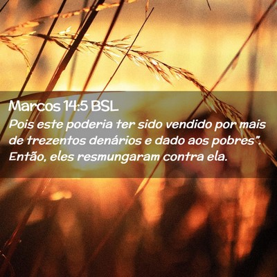 Picture 02 - Marcos 14:5 BSL - Pois este poderia ter sido vendido por mais de - Bible Verse Picture
