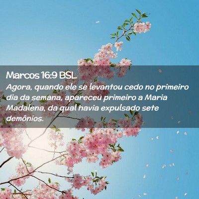 Picture 02 - Marcos 16:9 BSL - Agora, quando ele se levantou cedo no primeiro - Bible Verse Picture