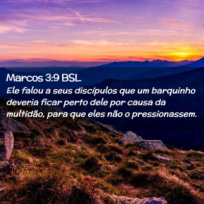 Picture 02 - Marcos 3:9 BSL - Ele falou a seus discípulos que um barquinho - Bible Verse Picture