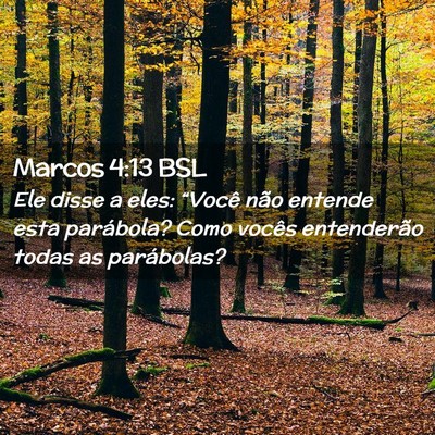 Picture 02 - Marcos 4:13 BSL - Ele disse a eles: “Você não entende esta - Bible Verse Picture