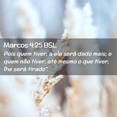 Picture 02 - Marcos 4:25 BSL - Pois quem tiver, a ele será dado mais; e quem - Bible Verse Picture