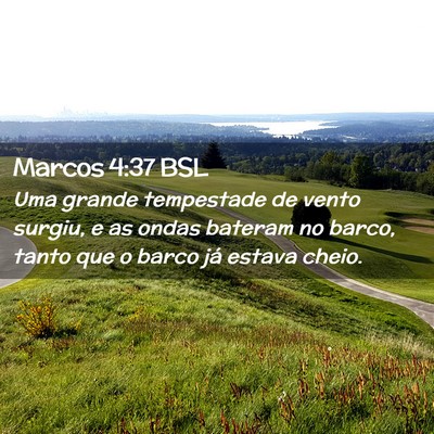 Picture 02 - Marcos 4:37 BSL - Uma grande tempestade de vento surgiu, e as ondas - Bible Verse Picture