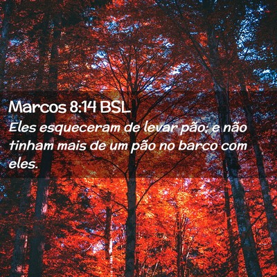 Picture 02 - Marcos 8:14 BSL - Eles esqueceram de levar pão; e não tinham mais - Bible Verse Picture
