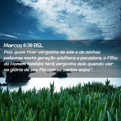 Picture 02 - Marcos 8:38 BSL - Pois quem tiver vergonha de mim e de minhas - Bible Verse Picture