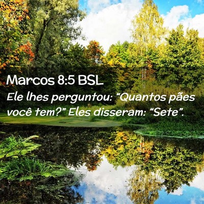 Picture 02 - Marcos 8:5 BSL - Ele lhes perguntou: “Quantos pães você - Bible Verse Picture
