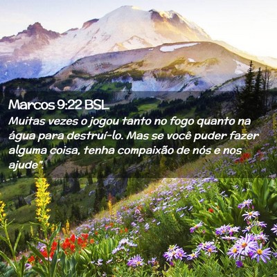 Picture 02 - Marcos 9:22 BSL - Muitas vezes o jogou tanto no fogo quanto na - Bible Verse Picture
