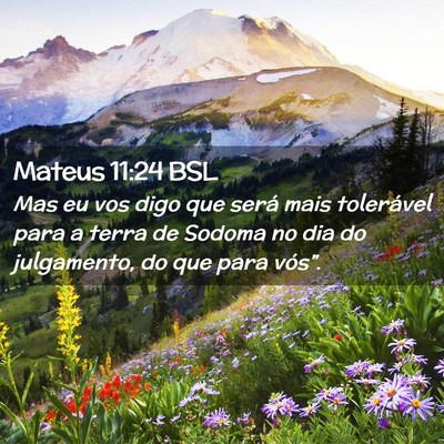 Picture 02 - Mateus 11:24 BSL - Mas eu vos digo que será mais tolerável para a - Bible Verse Picture