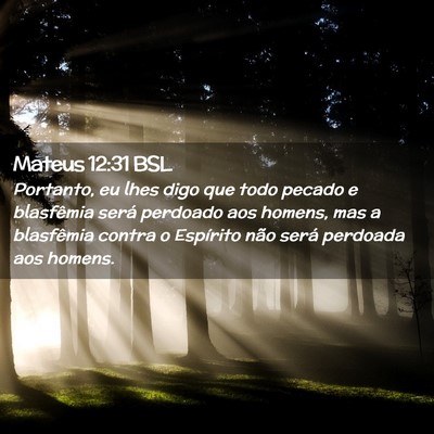 Picture 02 - Mateus 12:31 BSL - Portanto, eu lhes digo que todo pecado e - Bible Verse Picture
