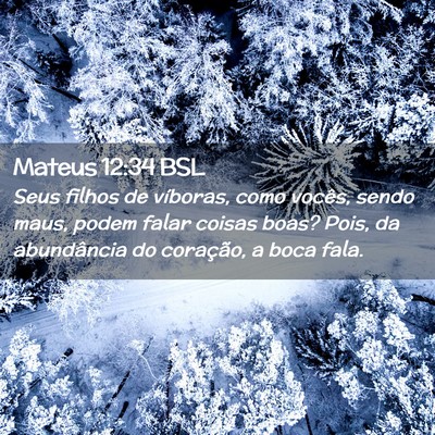 Picture 02 - Mateus 12:34 BSL - Seus filhos de víboras, como vocês, sendo maus, - Bible Verse Picture