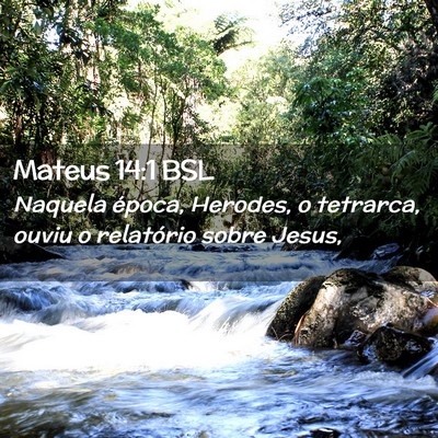 Picture 02 - Mateus 14:1 BSL - Naquela época, Herodes, o tetrarca, ouviu o - Bible Verse Picture