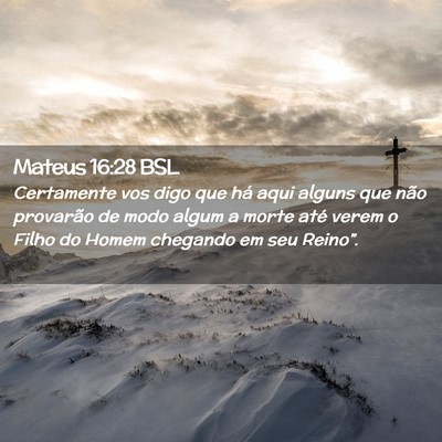 Picture 02 - Mateus 16:28 BSL - Certamente vos digo que há aqui alguns que não - Bible Verse Picture