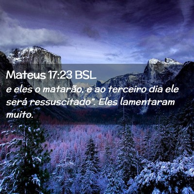 Picture 02 - Mateus 17:23 BSL - e eles o matarão, e ao terceiro dia ele será - Bible Verse Picture