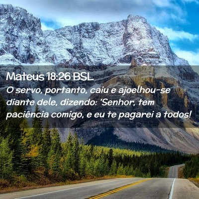 Picture 02 - Mateus 18:26 BSL - O servo, portanto, caiu e ajoelhou-se diante - Bible Verse Picture