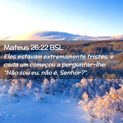 Picture 02 - Mateus 26:22 BSL - Eles estavam extremamente tristes, e cada um - Bible Verse Picture