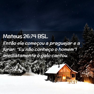 Picture 02 - Mateus 26:74 BSL - Então ele começou a praguejar e a jurar: “Eu - Bible Verse Picture