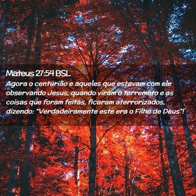 Picture 02 - Mateus 27:54 BSL - Agora o centurião e aqueles que estavam com ele - Bible Verse Picture