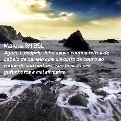 Picture 02 - Mateus 3:4 BSL - Agora o próprio John usava roupas feitas de - Bible Verse Picture