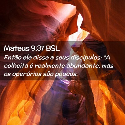Picture 02 - Mateus 9:37 BSL - Então ele disse a seus discípulos: “A - Bible Verse Picture