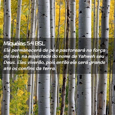 Picture 02 - Miquéias 5:4 BSL - Ele permanecerá de pé e pastoreará na força - Bible Verse Picture