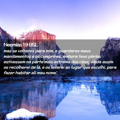 Picture 02 - Neemias 1:9 BSL - mas se voltares para mim, e guardares meus - Bible Verse Picture